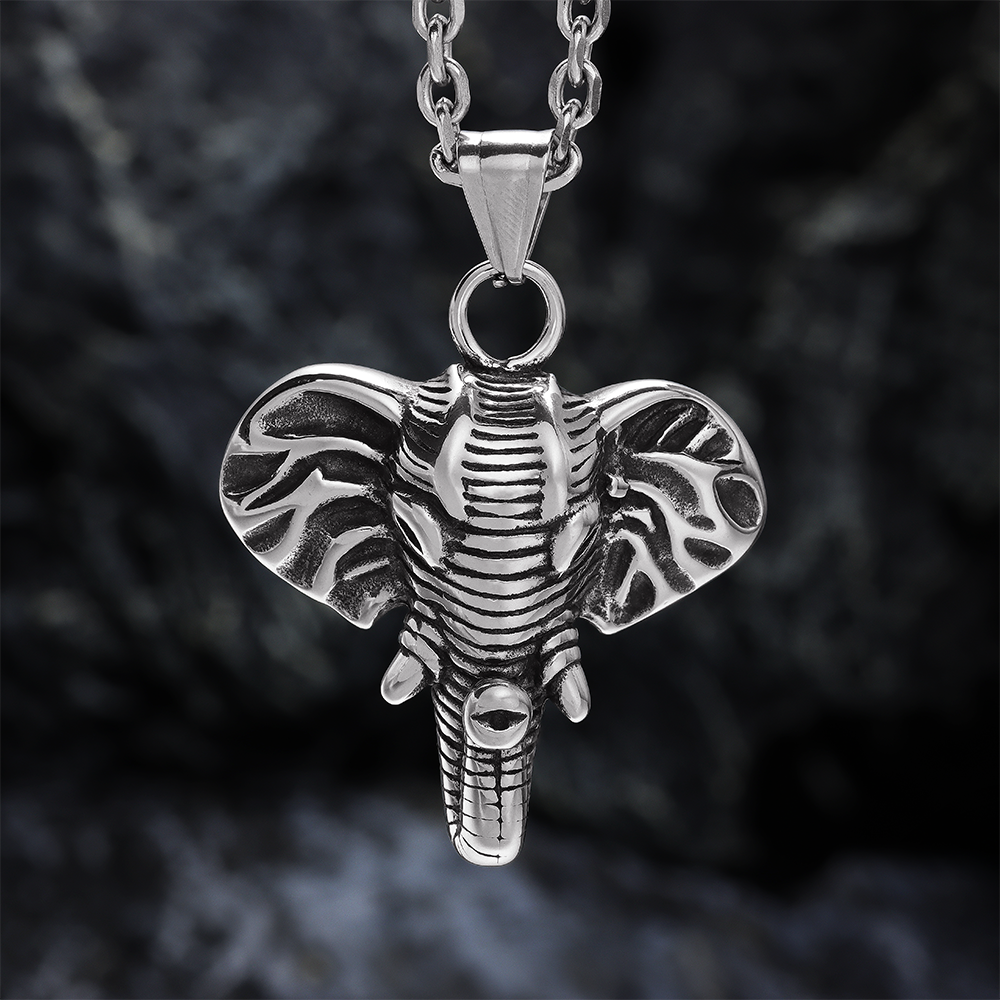 Alien Elephant Ears Skull Pendant