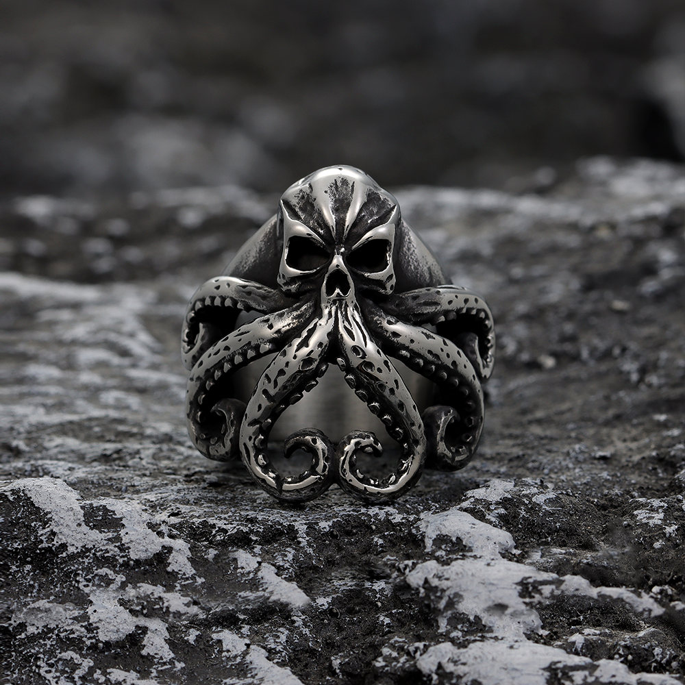 Octopus Skull Ring