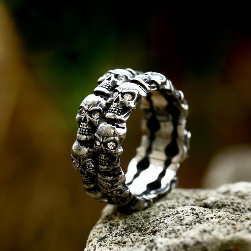 New Punk Style Skull Ring