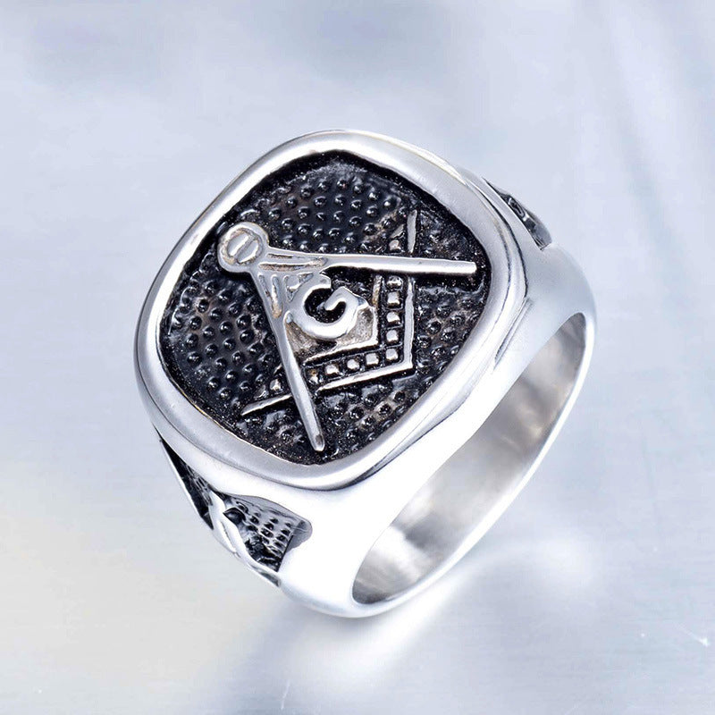 Masonic Totem Retro Ring