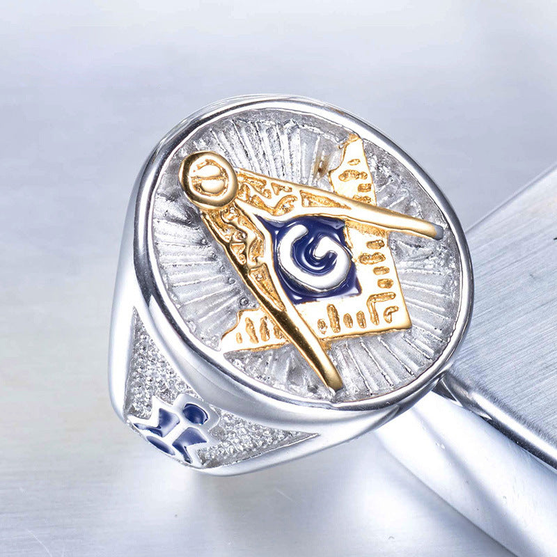 Masonic Golden Totem Ring