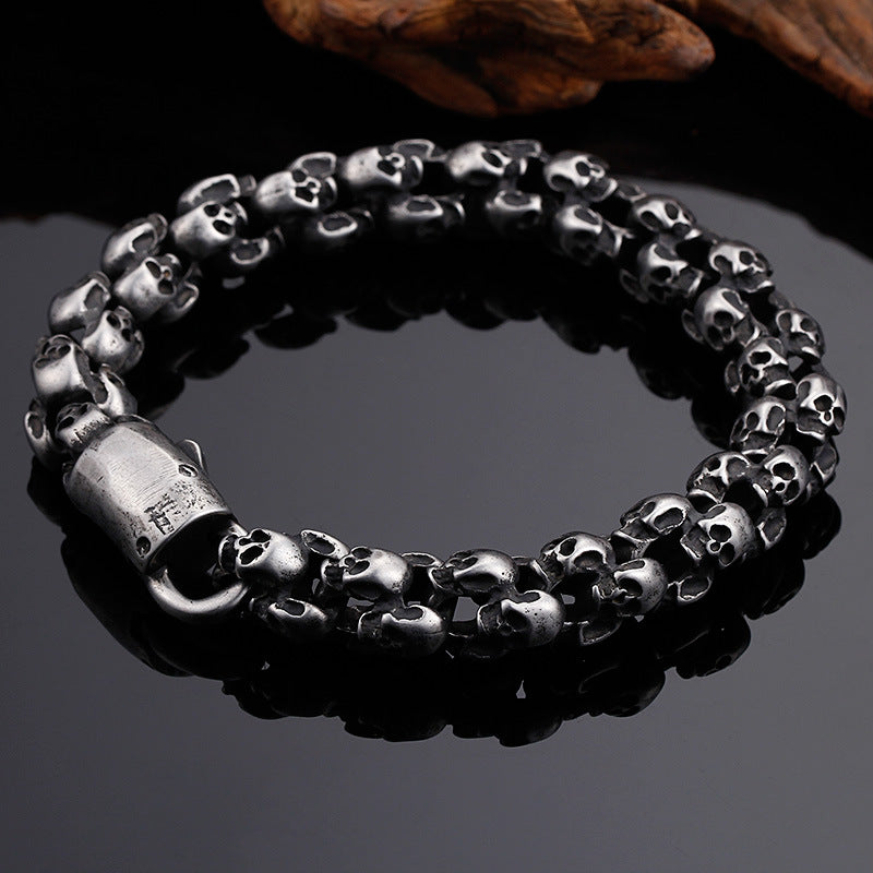 Retro Skull Male Bracelet