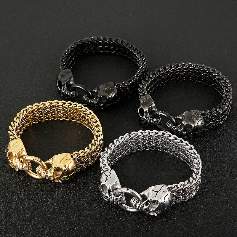 Head of Skull Wolf Lion Bracelet