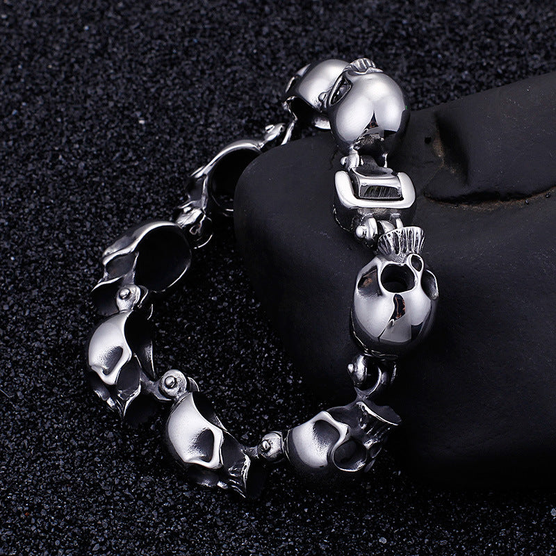 All-Match Small Skull Bracelet