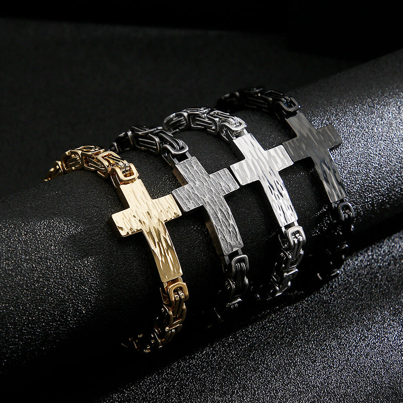 Marble Texture Cross Bracelet